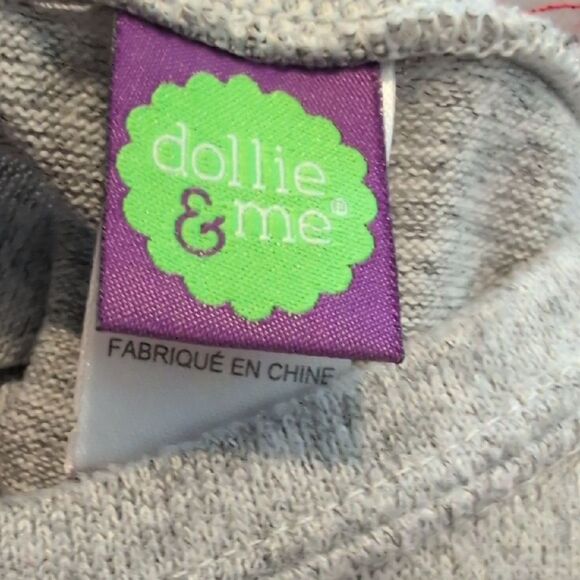 Girls' Gray and Pink Dress with Fun‎ Patches - Picture 4 of 9